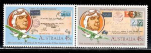 Australia #890-91, Pair 891a ~ Cplt Set 2 ~ Air Mail ~ Unused, LHM (1984)