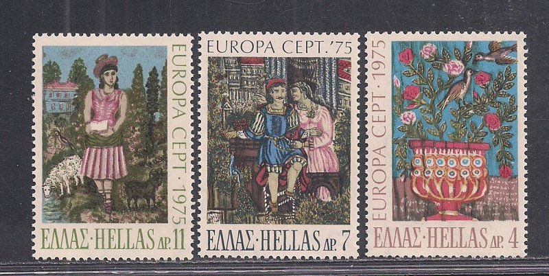 GREECE SC# 1139-41   FVF/MOG  1975