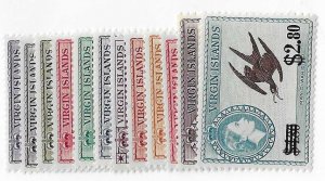 British Virgin Islands Sc #128-139  set of 12 NH VF