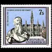 AUSTRIA 1991 - Scott# 1528 Architect Schmidt Set of 1 NH