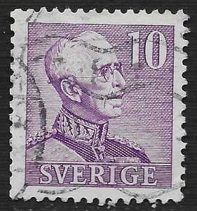 Sweden #302 10(o) King Gustaf V