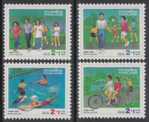 XG-AH100 THAILAND - Sports, 1991 Cycling, Football, Children Games MNH Set