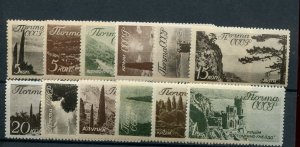 RUSSIA 1938 SCOTT #666-677 LANDSCAPES OF CRIMEA MINT NEVER HINGED SCOTT $400.00