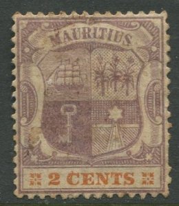 STAMP STATION PERTH Mauritius #93 Coat of Arms Definitive Wmk 2 MH CV$9.00