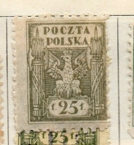 Poland 1919 Early Issue Fine Mint Hinged 25f. NW-191966