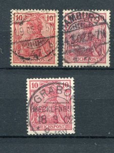 Germany  Mi 56 a,b,c, used VF  signed  - Lakeshore Philatelics