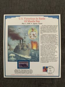 US victorious in battle of manila bay USPS Centenary anniversary Panel 