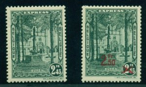 BELGIUM #E5-6 Special Delivery, og, NH, VF, Scott $116.00