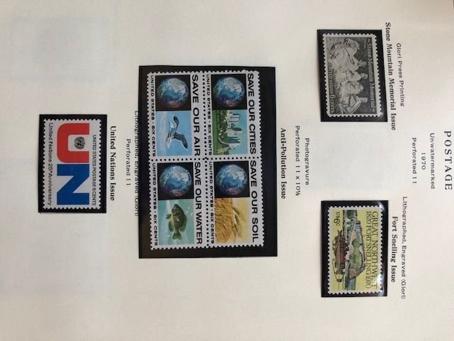 United States 1946 thru 1976 Singles Blocks Coils 67 Pages In Mounts