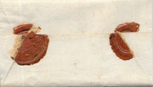 Czech Republic Stampless Cover - Bilin to Prague - 1842 or 1845