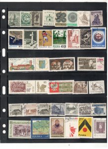 POLAND COLLECTION ON STOCK SHEET MINT/USED