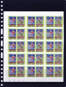 St.Lucia 1984 Los Angeles Olympic Block of 15 Sets Imperf !!