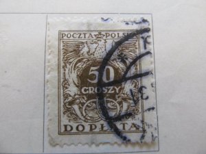 A13P8F76 Polen Polska Poland Poland 1924 50g Fine Used Postage Two Stamps-