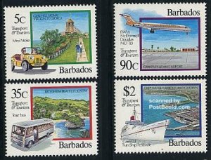 Barbados 1992, Tourism 4v, MNH