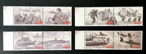 Isle of Man: 2004 60th Anniversary of D Day, MNH set + M/Sheet