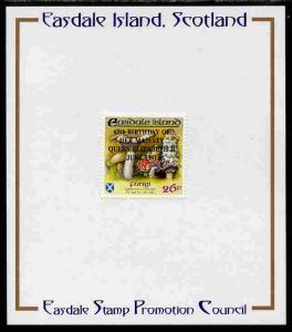 Easdale 1991 65th Birthday of Queen Elizabeth overprinted...