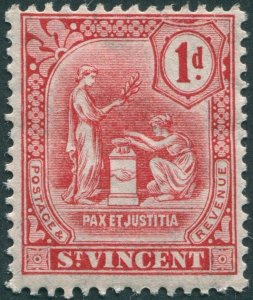 St Vincent 1909 1d carmine SG103 unused