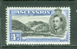 ASCENSION 1944 #44B  PERF. 13.  MINT NO THINS