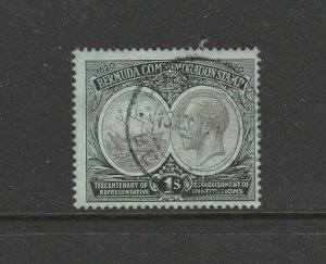 Bermuda 1920/1 Tercentenary 1st set, 1/- cds Used SG 64