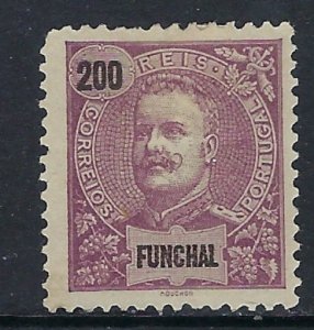 Funchal 32 MH 1897 issue; rounded corner (ak3545)