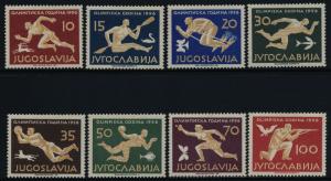 Yugoslavia 461-8 MNH Olympic Games, Athletics, Soccer, Swimming, Skiing