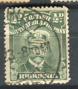 RHODESIA; 1913-15 early GV Admiral issue fine used 1/2d. value