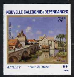 New Caledonia 1986 Paintings (Moret Bridge) imperf from l...