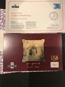 2016 DY19 Beatrix Potter Limited Edition Prestige Booklet Certificate No 1263