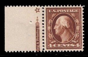 MOMEN: US STAMPS #377 MINT OG NH VF+ PF CERT LOT #89174