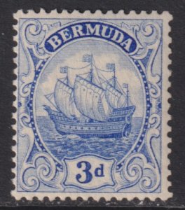 1924 Bermuda Caravel 3 pence issue Wmk 4 MVLH Sc# 88 CV $20.00 Stk #1