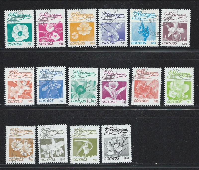 NICARAGUA SC# 1209-24 F-VF U 1983