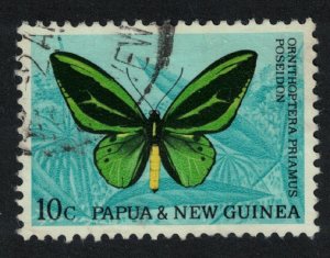 Papua NG Butterfly 'Ornithoptera priamus' 10c 1966 Canc SG#86