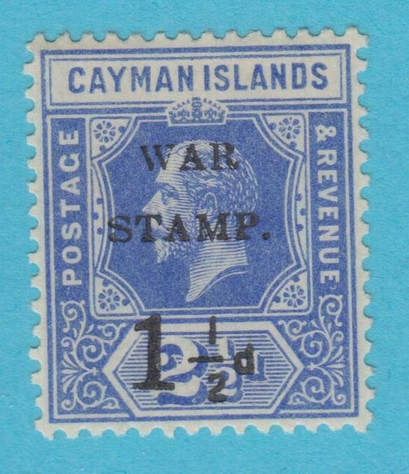 CAYMAN ISLANDS MR1 WAR TAX STAMP  MINT HINGED OG * NO FAULTS VERY FINE! - CAW