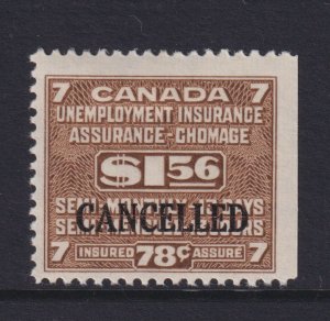 Canada Revenue Unemployment Insurance Stamp FU26, specimen, F mint hinged