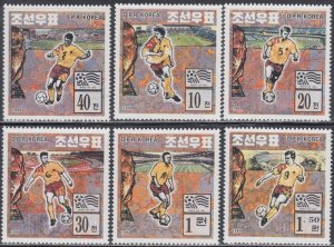 NORTH KOREA Sc #3394-9 CPL MNH SET of 6 DIFF WORLD CUP of SOCCER '94R