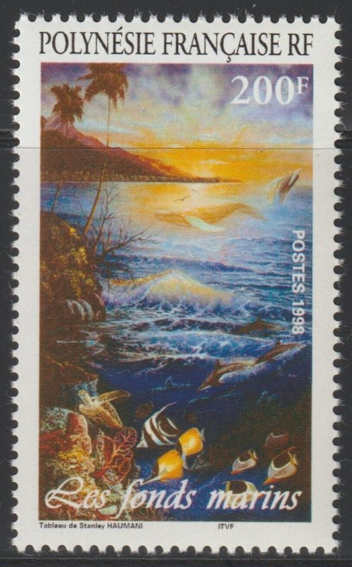 EDSROOM-16339 French Polynesia 741 MNH 1998 Complete Painting