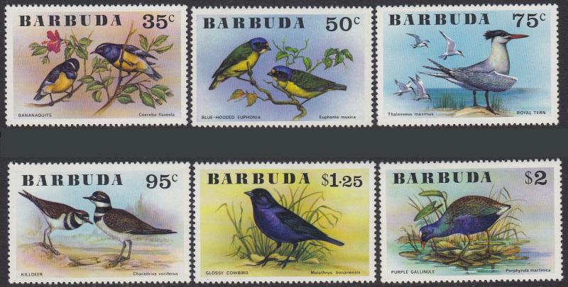 Barbuda 238-243 SG262-267 Mi261-266 MNH Birds Oiseaux Vogel CV$10