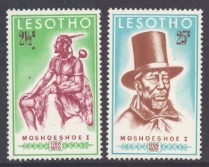 [D*] Lesotho Scott 80/81 - SG180/181, 1970 Death Centenary of King Set MNH**