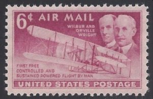 #C45  6 CENT  WRIGHT BROTHERS        MINT  VF NH  O.G