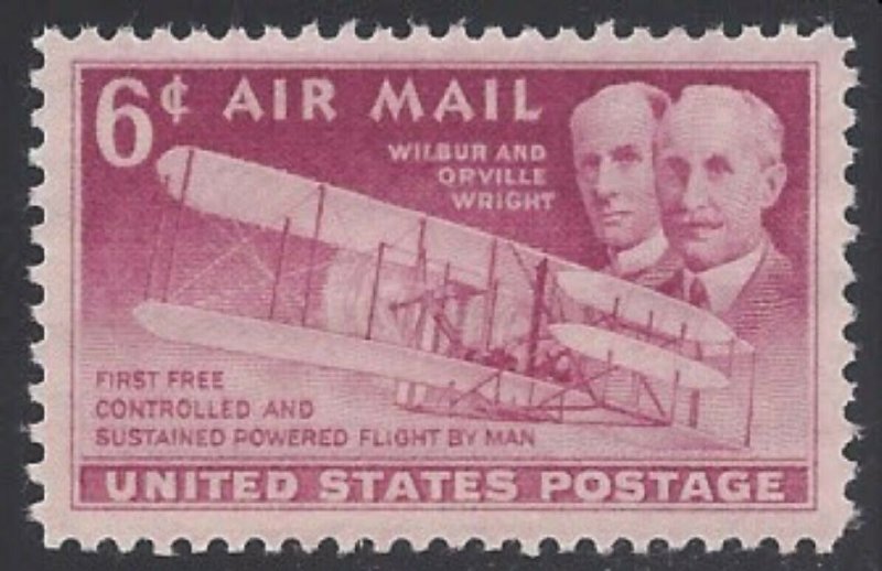 #C45  6 CENT  WRIGHT BROTHERS        MINT  VF NH  O.G