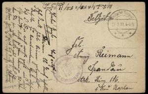 German 1919 Freikorps Grenzschutz Ost Graf Moltke Poland DFP1001 Feldpost  87307