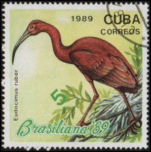 Cuba 3139 - Cto - 5c Scarlet Ibis (1989)