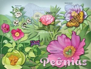 Guinea 2011 MNH - Peony Flowers. Y&T 720, Mi 5702/Bl.982