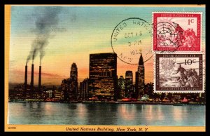 UN New York 1,6 Post Card U/A  Non FDC VF