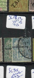 GUADELOUPE  (P2502B)  5C , 15C  SC 17, 19    VFU 