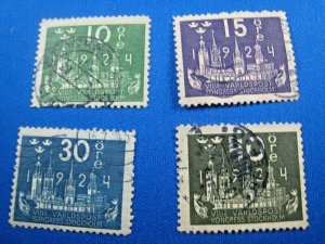 SWEDEN 1924  -  SCOTT # 198//204  -   USED  (Hs21)