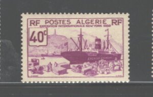 ALGERIA 1939 SHIP TOPIC #127 TRULY MNH & ORIG GUM
