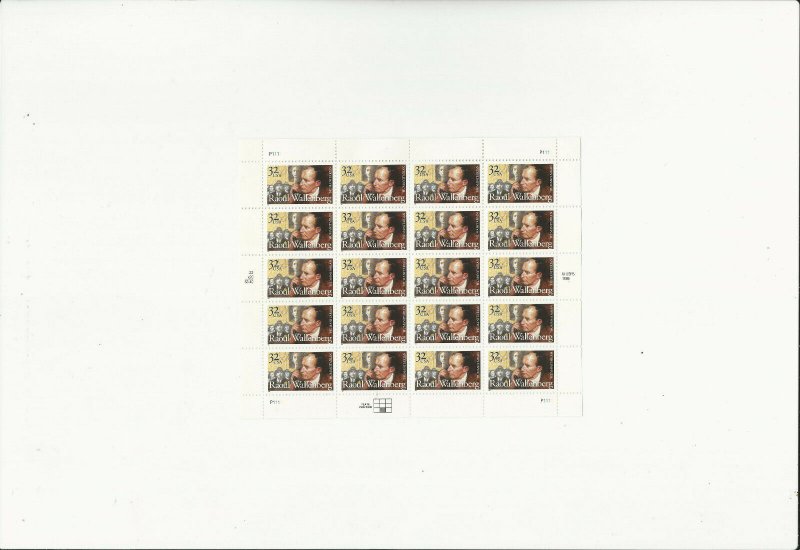 US Stamps/Postage/Sheets Sc #3135 Raoul Wallenberg-activist MNH F-VF OG FV 6.40