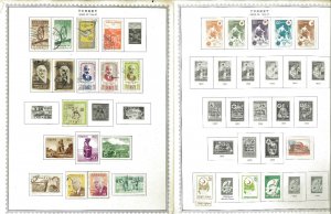 Turkey 1956-1993 M & U Hinged on Minkus Global Pages