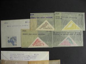 LIBERIA birds set 341-6 MNH perforated, imperf & 5 error stamps too,check m out! 